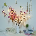 thumbnail image 3 of Fiudx Paquete de 2 Luces Led de Flores, Diseño de Phalaenopsis Rosa y Blanco, 40 Led de Luz Blanca Cálida, Decoración para Interiores y Exteriores, Ambiente Romántico para Dormitorio, Sala de Estar,, 3 of 7