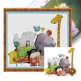thumbnail image 1 of Kit Punto Cruz Con Mundo Animal Hilo Algodón Ecológico Bordado 14CT 36x22cm, 1 of 9