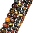 thumbnail image 1 of Natural Stone Tiger's Eye Beads Round Loose Beads 6/8/10 mm for Jewellery Making DIY Charm Bracelet, 1 of 6