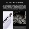 thumbnail image 4 of Chromatic Harmonica 16 Holes 64 Tones Mouth Organ Instrumentos Key C Professional Chromatic Harp Musical Instruments, 4 of 7