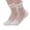 White-5 Pairs, variant on Dress Choice 5 Pairs Womens Girls Sheer Lace Ankle Socks Ultra Thin Transparent Mesh Low Cut Socks Silk Nylon Fishnet Short Transparent Socks