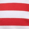 thumbnail image 4 of TOMMY HILFIGER SPORT Womens Red Stretch Embroidered Terry Cinched-waist Striped Sleeveless Scoop Neck Short Sheath Dress L, 4 of 5