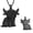 Black, variant on Highland cattle Pendant Cremation Jewelry for Ashes Holder Urn Necklace for Ashes of Loved One