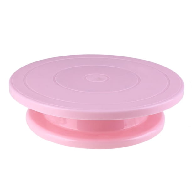 TB&W DIY Cake Plate Rotating Platform Turntable Round Cake Pan Baking ...
