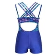 thumbnail image 3 of DPOIS Little Big Girls Mermaid Gymnastics Leotard Shorts Outfit, 3 of 6