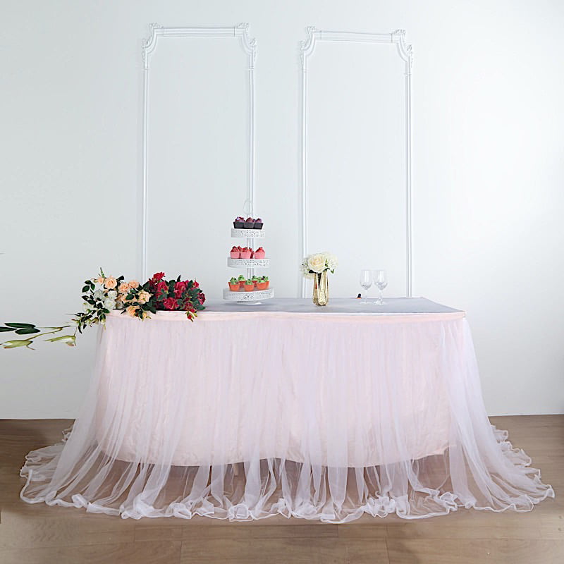 21 ft 17 New White wedding Pick up table skirt tableskirt cake table gift 14 