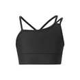 thumbnail image 5 of TiaoBug Kids Girls Asymmetrical Spaghetti Shoulder Straps Strappy Back Vest with Elastic Waistband Chain Pocket Pants 2Pcs Sportwear Black 10, 5 of 7
