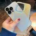 thumbnail image 4 of Phone Case Compatible with iPhone Luxury Laser Gradient Simple Case for Women Men Acrylic Square Shockproof Cover Bumper for iPhone 7/8/iPhone SE2020(Silk Pattern), 4 of 6
