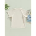 thumbnail image 3 of Unisex Toddler Baby Boy Girl Solid Cotton Tee Shirt Short Sleeve Crewneck Basic Layering T-Shirt Casual Blouse Tops, 3 of 7