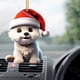 thumbnail image 3 of Colgante de mochila para coche con forma de perro pequeño de Navidad Fiudx adornos acrílicos para el hogar, 3 of 6