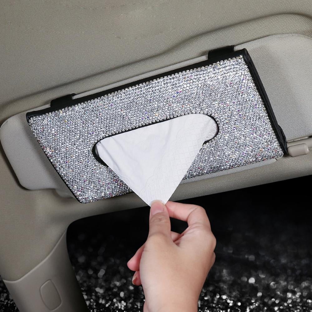 Bling car visor tissue holder outlet