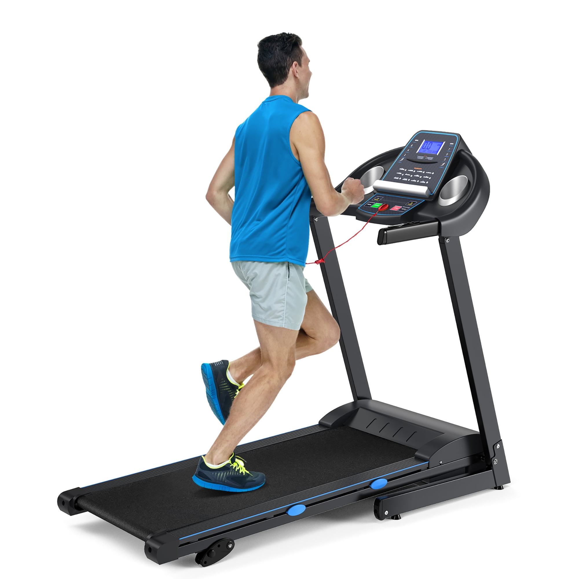 Goplus 2.25HP Folding Treadmill Electric Power Home Fitness Walking and Incline Adjustable Walmart