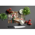 thumbnail image 3 of Cookies with Santa Claus Glass Cutting Board Large 12 in x 15 in, 3 of 5