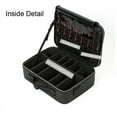 thumbnail image 5 of Professional Travel Makeup Case Large Capacity Makeup Train Case Portable Artist Cosmetic Brush Organizer Storage Bag With Adjustable Dividers And Shoulder Strap For Toiletry Jewelry，Black - M, 5 of 8