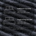 thumbnail image 6 of EVERGRACE Cotton Coverlet Set King Size 3 Pieces, Lightweight Soft Ribbed Matelassé Bedspread Quilt Set, Cozy Oversized Quilted Bedding Set with 2 Pillow Shams for All Seasons, Midnight Blue, 6 of 8
