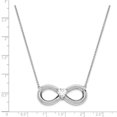 thumbnail image 4 of 925 Sterling Silver CZ Antiqued Forever 19in. Necklace; 19 inch; for Adults and Teens; for Women and Men, 4 of 5