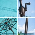 thumbnail image 4 of BrylaneHome 61/2' X 10' Oversized Rectangular Umbrella, 4 of 6