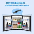 thumbnail image 2 of Smeta 1.0 Cu ft Absorption Refrigerator 12V DC/110V AC Portable for Bedroom, Office, Dorm with Lock Reversible Door, 2 of 8