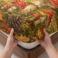 thumbnail image 3 of Twin Sze Fitted Sheet Set - Fall Forest 2 Piece Bedding Sets 16" Deep Pocket Fitted Sheet with 1 Pillowcase, Thanksgiving Gnomes Mushroom Maple Leaves Trees Brushed Microfiber Hotel Luxury Bed Sheets, 3 of 9