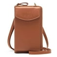 thumbnail image 1 of Bolsos pequeños de cuero para mujer, bolso para teléfono móvil, cartera, monedero, correa, 1 of 5