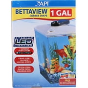 Kollercraft 044090 Bettaview Corner Shaped Aquarium Kit, 1 Gal.