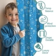 thumbnail image 3 of Blackout Kids Curtains,Blue Christmas Snowflake Pattern Childrens Insulated Curtains Set Of 2,Bedroom Essentials,Toddler Room Decor 42"x54", 3 of 5