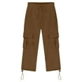 thumbnail image 4 of Cargo Sweatpants for Boys Heavyweight Cargo Joggers Drawstring Elastic Waist Sweat Pants with Pockets 3-12 T Boys Pants Size 7 Athletic, 4 of 7
