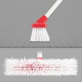 thumbnail image 2 of Clean Home Indoor Outdoor Lightweight Push Broom with Stiff Cleaning Brush, Adjustable Handle, Extends to 48 in,White ,1 Count, 2 of 6