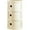 Beige, variant on ColourTree 3 Tier Beige Round Nightstand with Drawers,Small Bedside Table with Storage,Round Storage Cabinet with Sliding Door,Modern End Table Side Table
