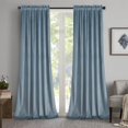 thumbnail image 2 of Cortinas Roslynwood Stone Blue Velvet 132 x 160 cm, 2 paneles, 2 of 8