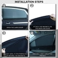 thumbnail image 3 of Parasol magnético para coche, paquete de 4 unidades, para protección solar en ventanas, 3 of 6