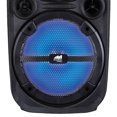 thumbnail image 3 of Naxa Electronics NDS-8502 Portable Dual 8" Wireless Party Speakers with Disco Lights, Built-in Handle, Up to 2 Hours Play Time, Microphone, FM Tuner, USB Port, and 3.5mm Input, Black, 3 of 3