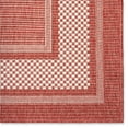 thumbnail image 3 of Home Dynamix Tripoli Julie Modern Border Indoor/Outdoor Area Rug, Terracotta/Ivory, 5'2"x7'2", 3 of 9