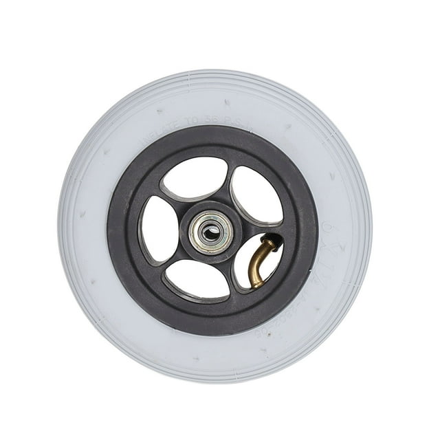 Rubber Wheel Replacement, Easy To Install High 6in Wheelchair Wheel Non Slip For Vehicles For Push Trolley