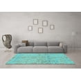 thumbnail image 3 of Ahgly Company Indoor Rectangle Oriental Light Blue Traditional Area Rugs, 8' x 12', 3 of 4