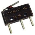 thumbnail image 2 of 111SM117-H2 Basic Action Switch Snap N.O./N.C. SPDT Leaf Lever PC Pins 5A 250VAC 30VDC 2.22N, 2 of 2