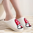 thumbnail image 2 of Christmas Slippers House Shoes for Women Fluffy Soft Cozy Bedroom Cartoon Plush Cute Slippers for Indoor Outdoor Use, 2 of 8