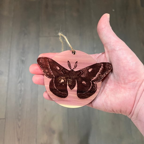 Cecropia Moth - Cedar Ornament Cecropia Moth - Cedar Ornament
