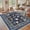 Blue, variant on Washable 2x6 Kitchen Rugs, Cute Animal Print Entryway Rug Soft Non Slip Washable Runner Rug for Hallway Bedroom, Stain Resistant Low Pile Bordered Long Carpet for Entrance Laundry, Beige