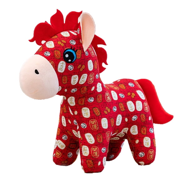 2026 New Horse Plush Toys, Stuffed Animals Toys Horse Soft Pillow Toys, Mascot Plush Toy, Cute Realistic Doll, Thanksgiving Back-To-School Graduation Gifts for Teacher Classmate Friend (Horse, A)