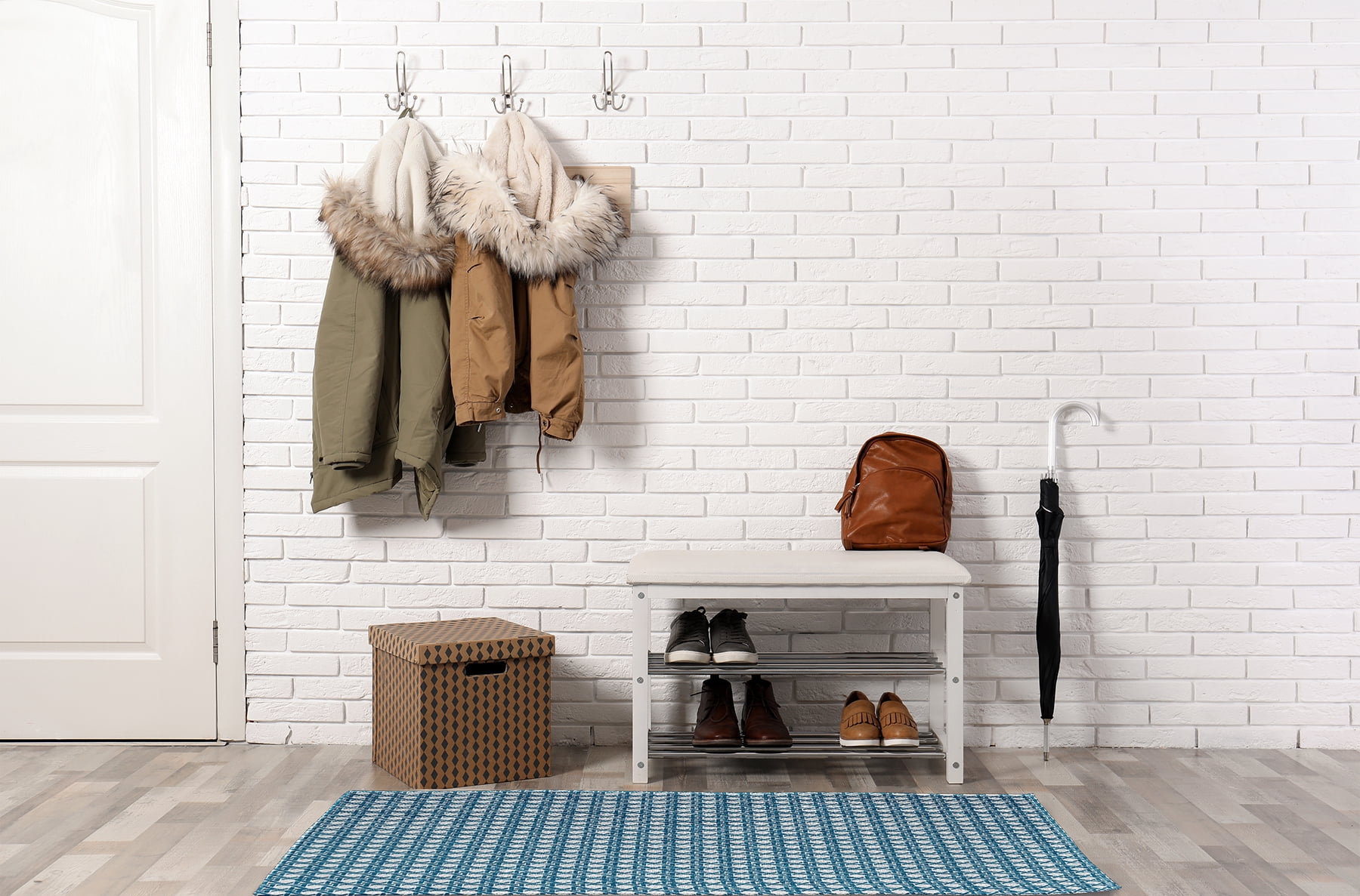 Simply Daisy 3' x 5' Unreal Teal Rattan Geometric Rug
