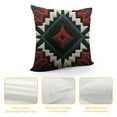 thumbnail image 4 of Shiartex Southwest Vintage Aztec Throw Pillow Cover, Mexican Tribal Geometric Native Decorative Pillowcase for Couch Sofa Bed 12x12in, 4 of 5