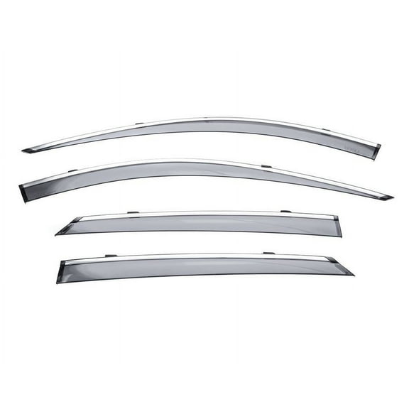 Wellvisors Side Window Visors Wind Deflectors Rain Guard With Chrome Trim for 2021 2022 2023 2024 Buick Envision 3-847BU013