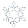 thumbnail image 2 of Northlight LED Rope Light Snowflake Christmas Decoration - White - 24", 2 of 3
