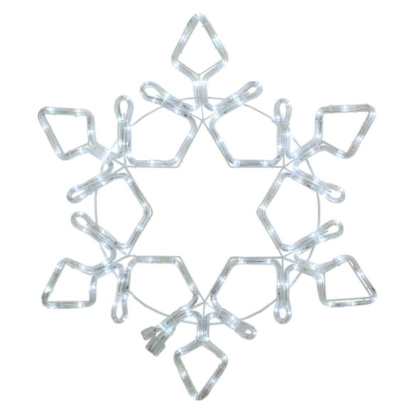 24" LED Rope Light Snowflake Commercial Christmas Decoration