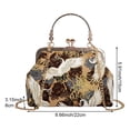thumbnail image 2 of Jiibva Crane Pattern Clutch with Chain Chinese Style Crossbody Bag Women's Evening Bag for Wedding Banquet Party Prom Events, 2 of 7