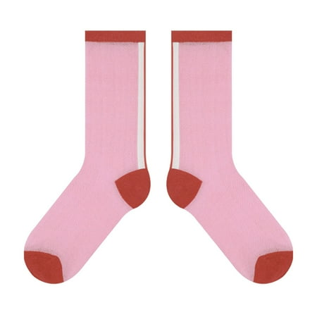 

Qxutpo Womens Socks Simple Mid Tube Thin Breathable All Socks