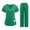 BP16-Green, variant on Scrubs Set For Women, V-Neck Scrubs Top & Cargo Pants With Cargo Pockets, Yoga Waistband, 4 Way Stretch Royal Blue XL