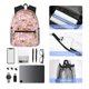 thumbnail image 4 of Easygdp Gingerbread Houses Pink Wonderland Mochila Casual para Portátil, Mochila para Escuela, Viajes, Negocios, 4 of 6