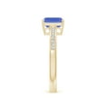 thumbnail image 5 of Angara Natural 1 Ct. Tanzanite with Diamond Classic Ring in 14K Yellow Gold for Women (Ring Size: 11.5), 5 of 11